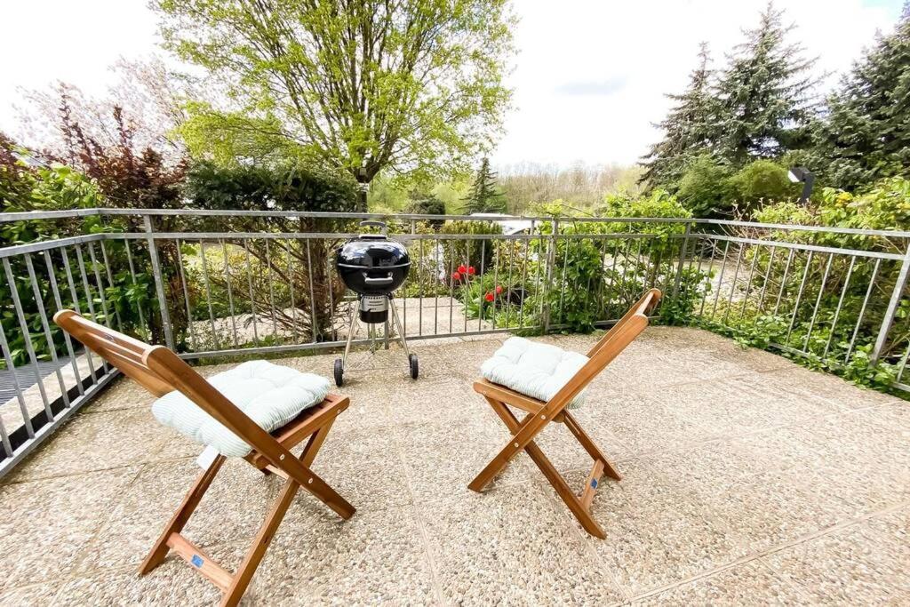 Apartment Am Auensee Mit Grosser Terrasse & Privat-Parkplatz Leipzig Eksteriør bilde